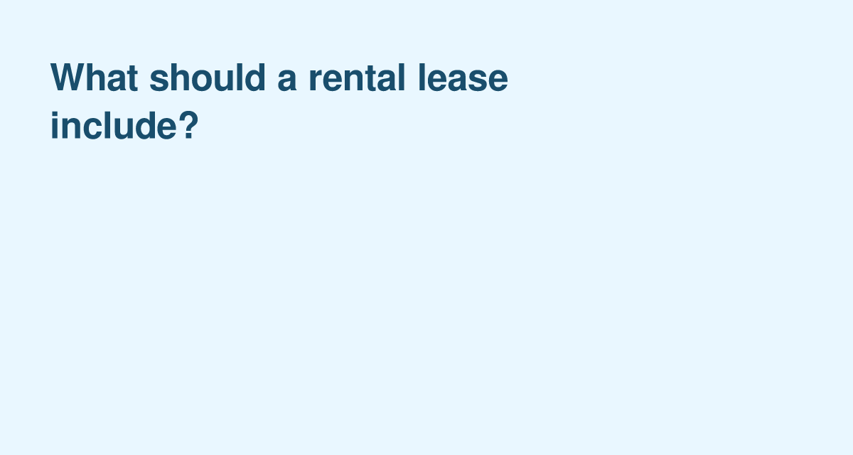 Essential Lease Terms Every U.S. Rental Agreement Should Cover