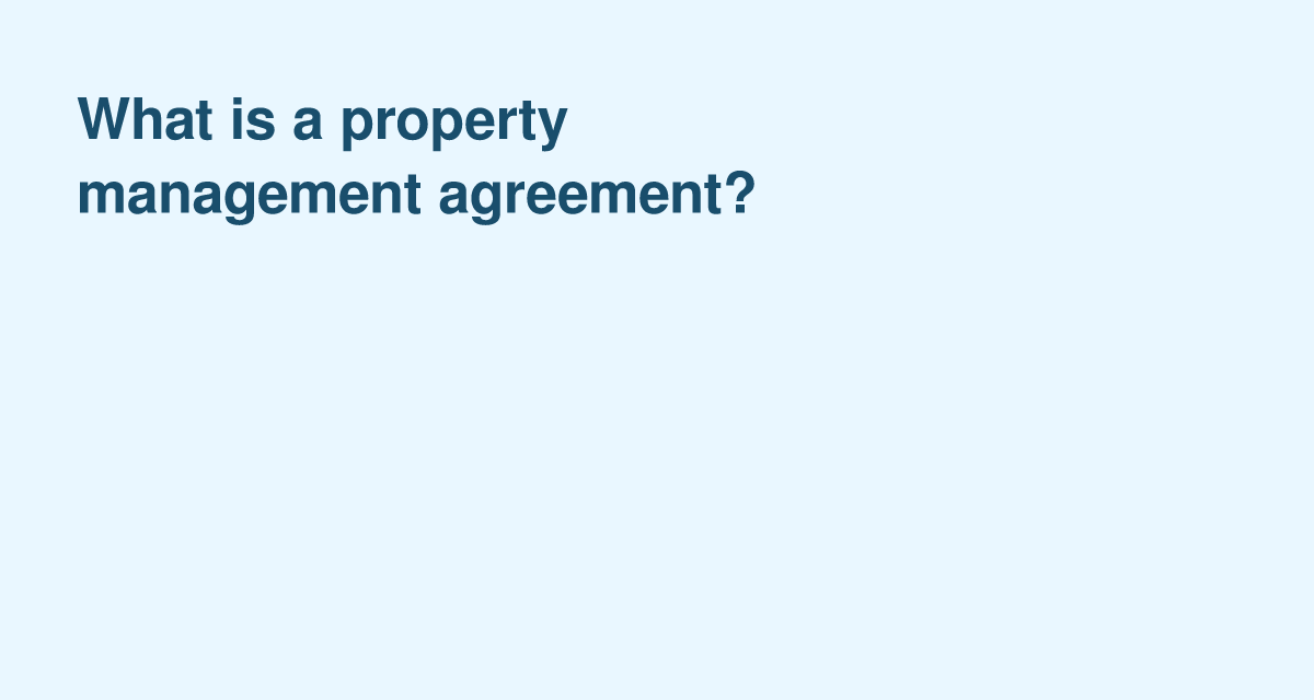 Key Elements of a U.S. Property Management Agreement