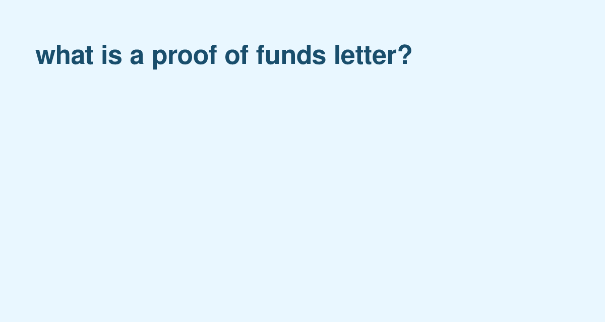 Strengthen Your Home Purchase Offer with a Proof of Funds Letter