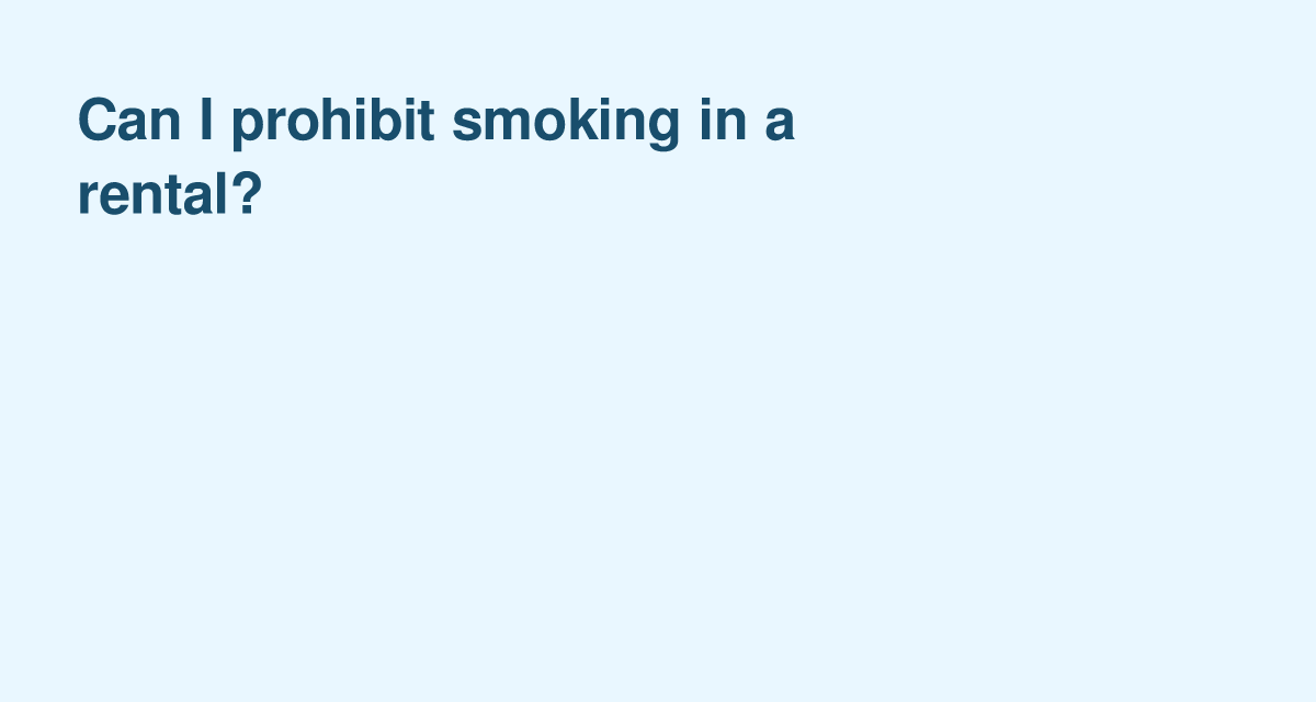 Can Landlords Legally Ban Smoking in a Rental Unit?