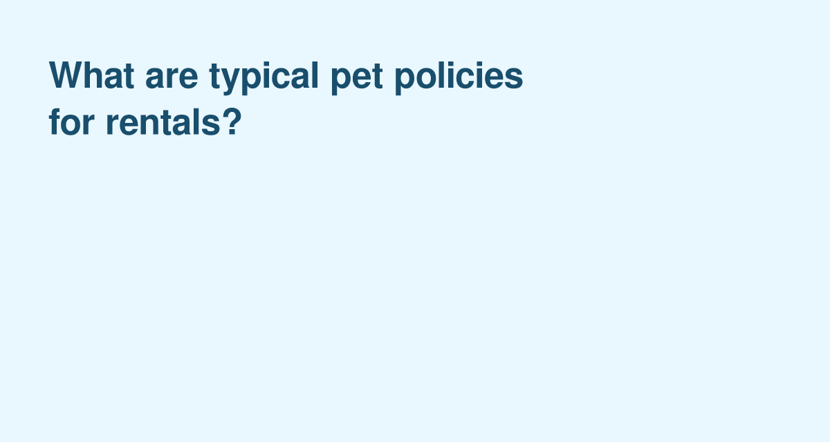 Pet Policies for Rentals — Fees, Rules, and Assistance-Animal Exceptions