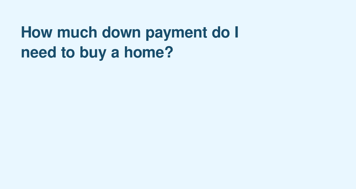 How Much Down Payment Do You Need to Buy a House in the US?